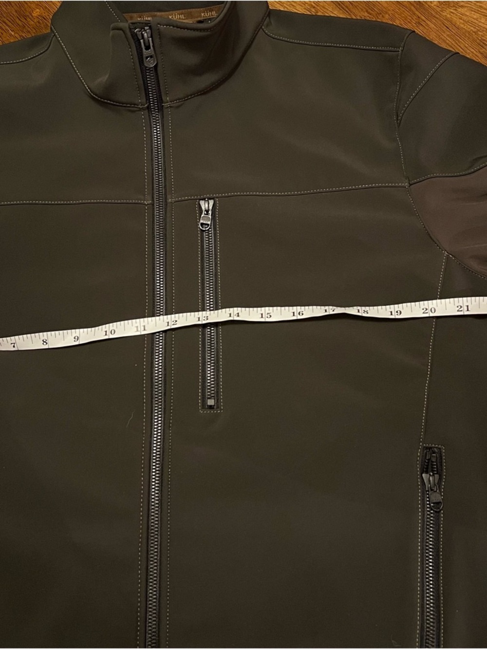 Kuhl Impakt Jacket Men's L Grey Brown Wind & Water Resistant Full Zip Outdoor - Picture 7 of 15
